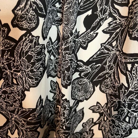 NWT! Express patterned black and white dress - Picture 6 of 12